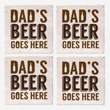 Dad's Beer Coaster | Set of 4