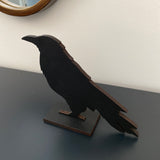 Raven Cutout Wood Sign