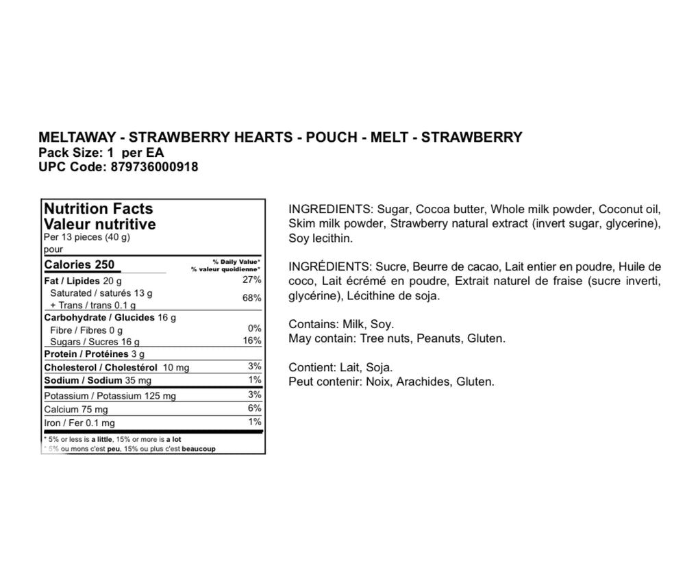 Strawberry Heart Meltaways