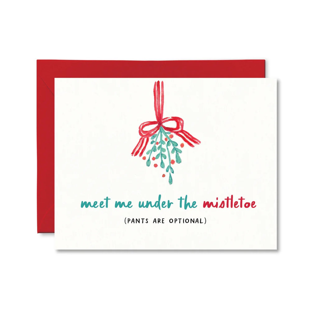 Meet Me Under The Mistletoe Card