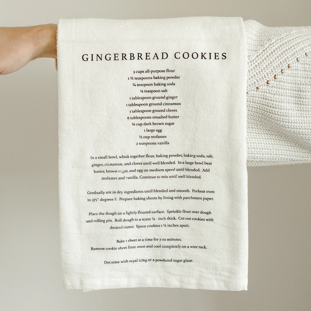 Gingerbread Cookies Recipe Hand Towel