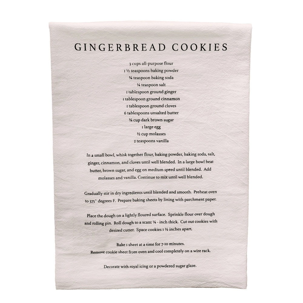 Gingerbread Cookies Recipe Hand Towel