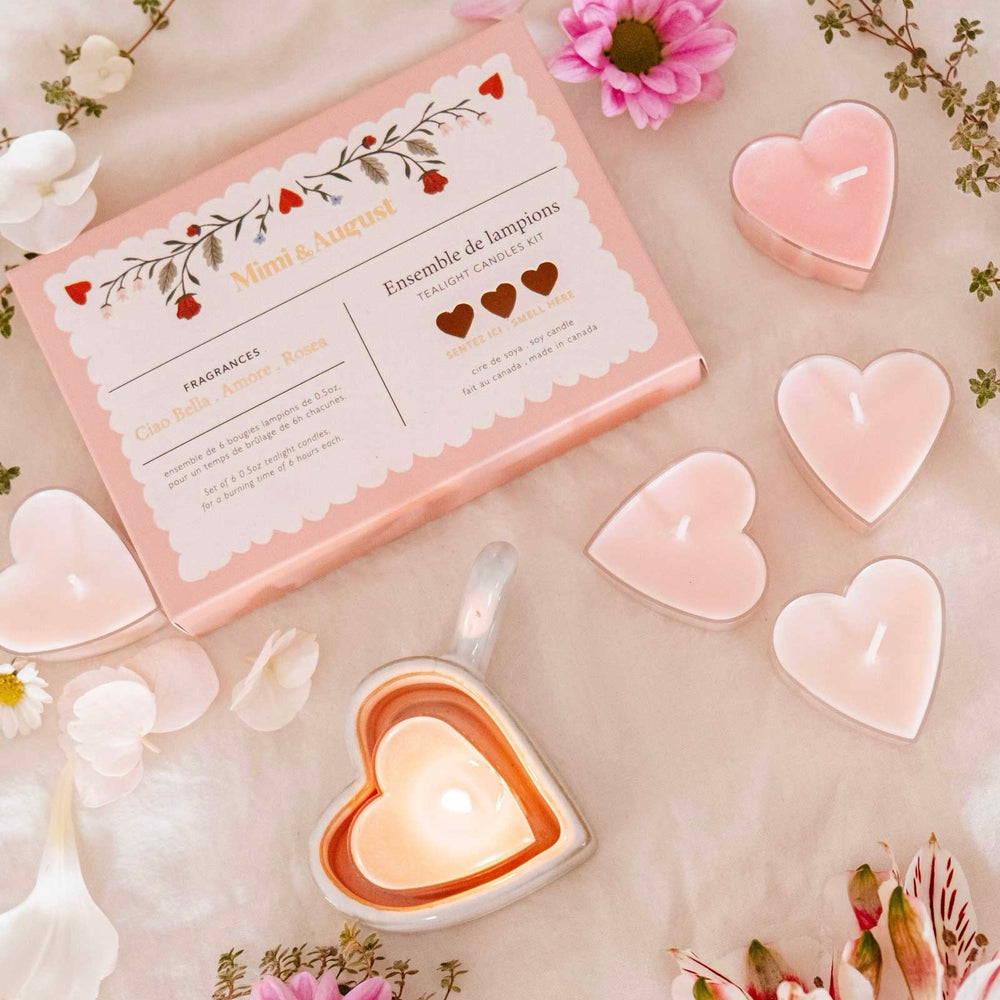 Blush Hearts Candle Tealights