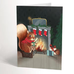 "Warm Squirrel" Christmas Card