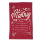 Recipe For Merry Single Kitchen Towel | Red