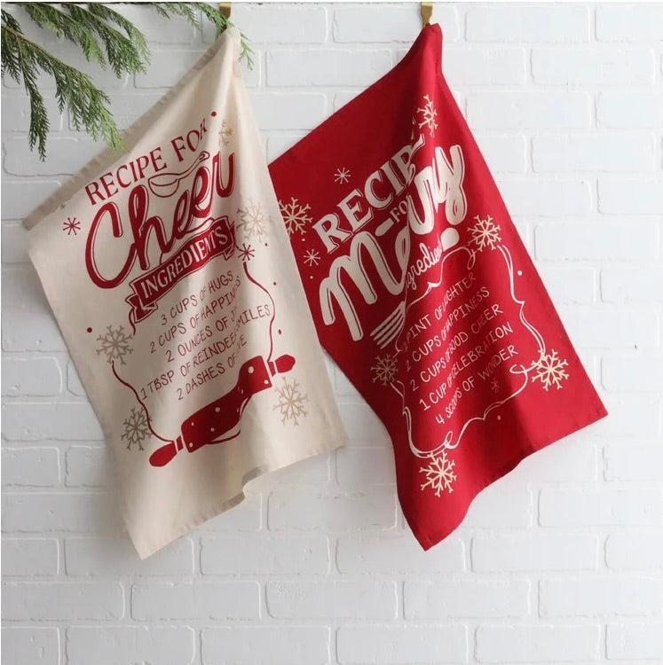 Recipe For Cheer Single Kitchen Towel | Natural