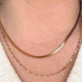 Flat Oval Chain Necklaces