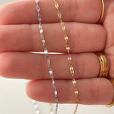 Flat Oval Chain Necklaces