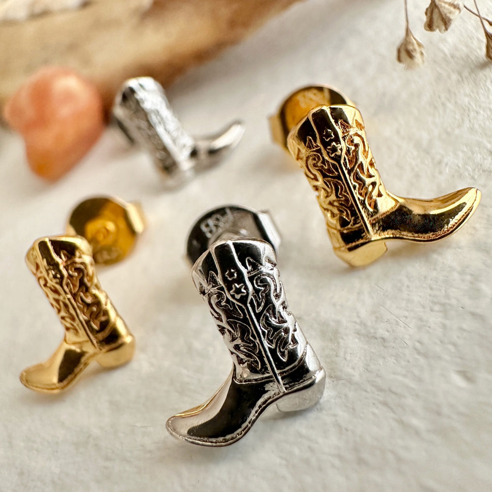 "Dolly" Cowboy Boot Stud Earrings