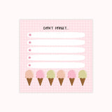 Ice Cream Sticky Notepad