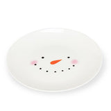 Snowman Face Appetizer Plate