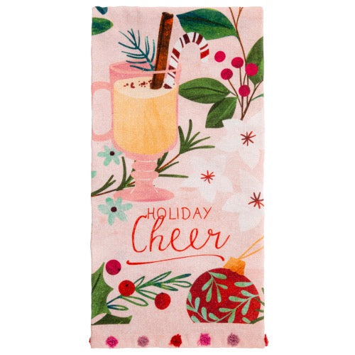 Holiday Cheer Cutting Board + Tea Towel Set