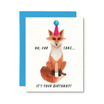 Fox Sakes It's Your Birthday Card