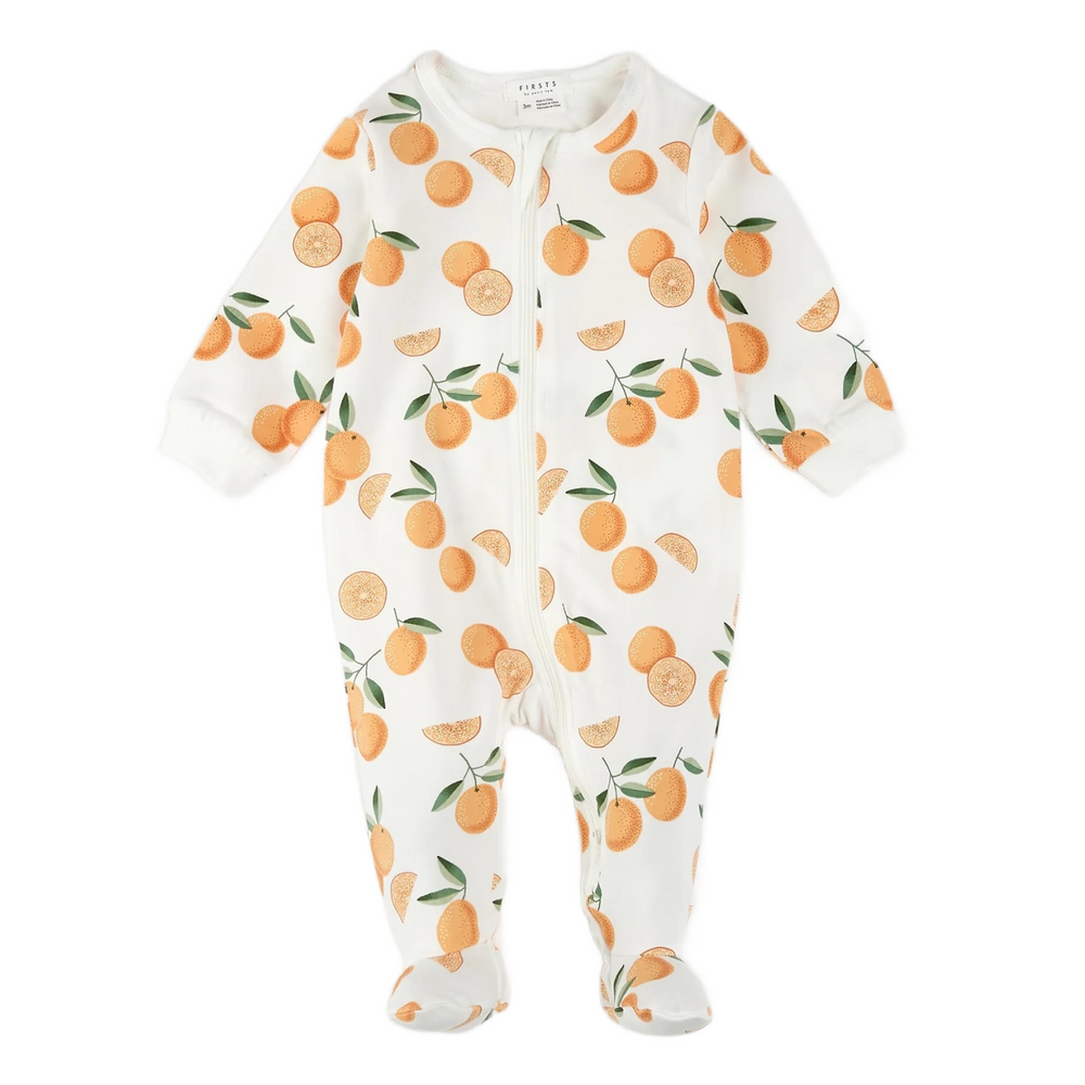 Clementine Print on Off-White Sleeper