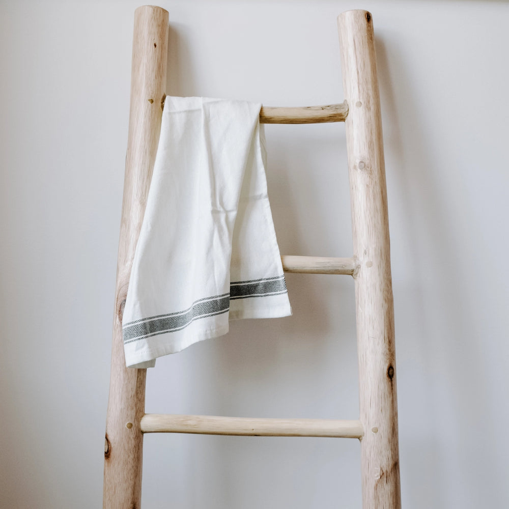 Striped Tea Towel |  3 Black Stripes